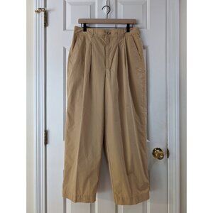 NWT Madewell Pleated Pull-On Balloon Pants Tan